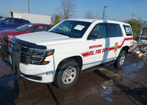 2015 Chevrolet Tahoe Commercial Fleet из США, поврежденный, VIN 1GNSK3EC2FR574621